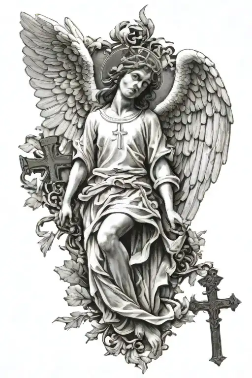 Angel And Cross