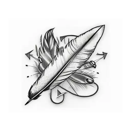 Feather With Arrow