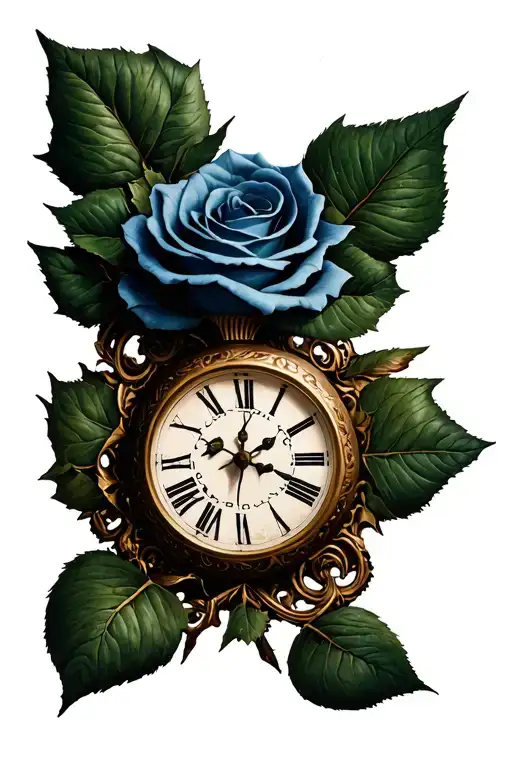 Broken Clock Rose Surrounded
