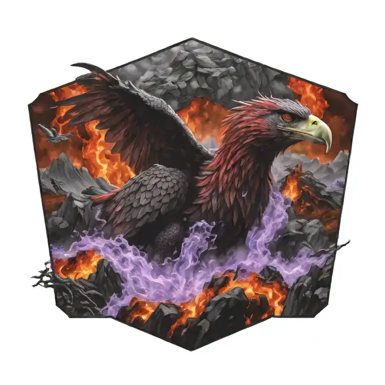 Phenix Volcan Riviere De Lave