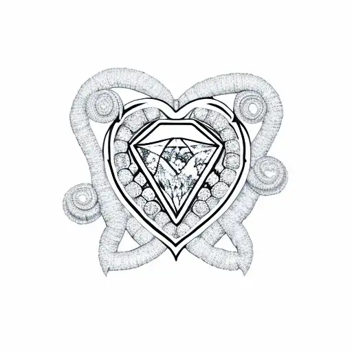 A Heart Shaped Diamond Made Of Jade