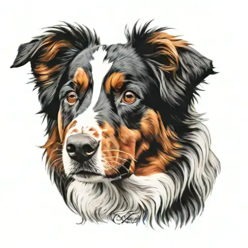 Red Tri Color Australian Shepherd