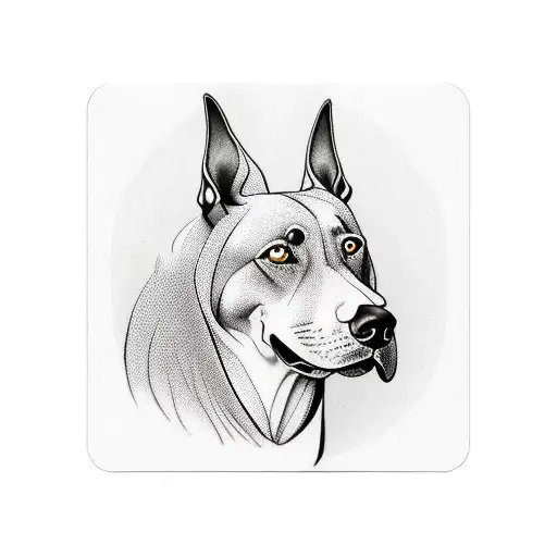 Fool Tarot Card Dobermann