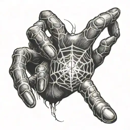 Hand Tatto With Phantom Troupe Spider From Hunter X Hunter