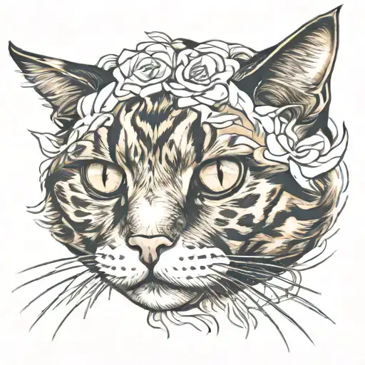 Tortoiseshell Cat Face