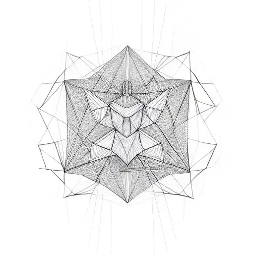 Linework Minimalistic Geometric Lines With Dna
