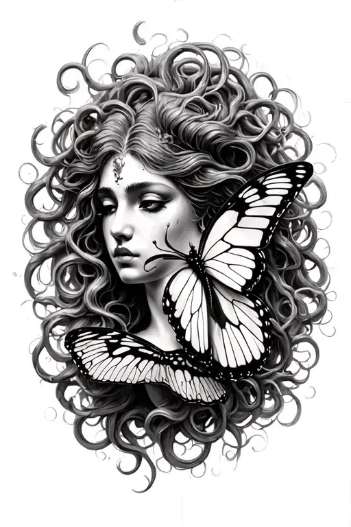 Butterfly And Medusa