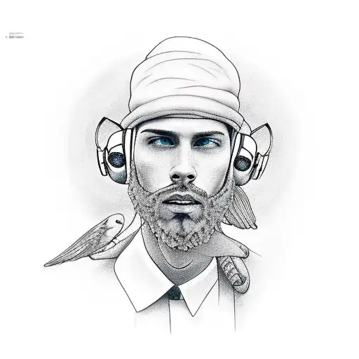 Guy On Road Hearing Music