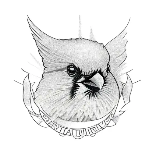 Cardinal With Nature