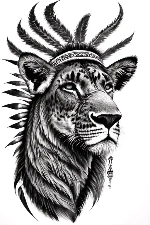 African Animals Zulu Culture Tatto Sleeve