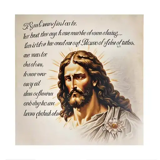 Jesus Christ Surrounded Bible Verse