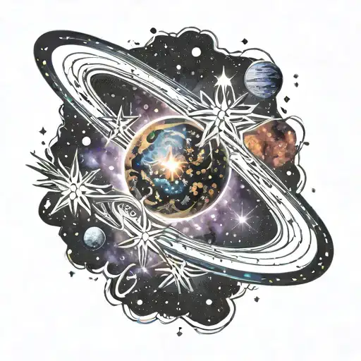 Galaxy Filled With Stars