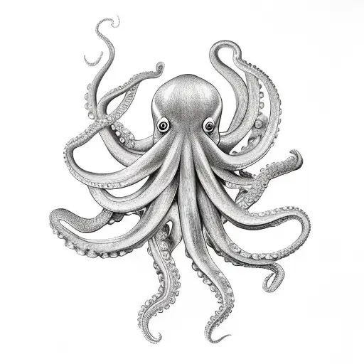 Octopus Holding Random Objects