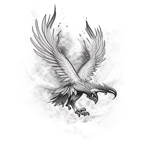 Phoenix With Double Exposure Nature