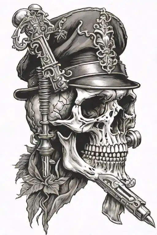 Skull With Bayonet