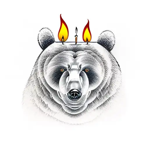 Bear And Candles