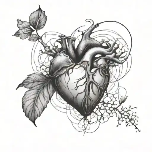 Heart Line Drawing