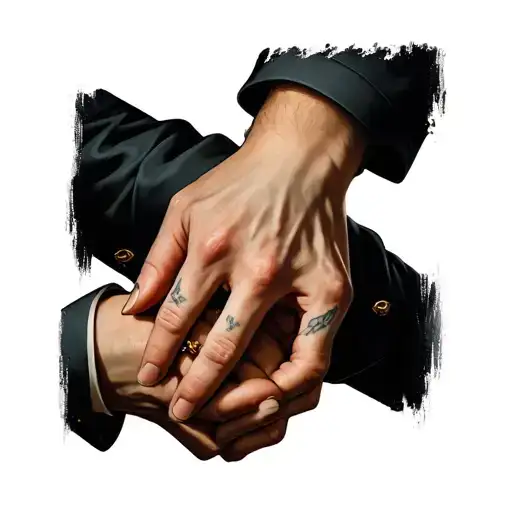 Little Hand Holding Big Hand Holding