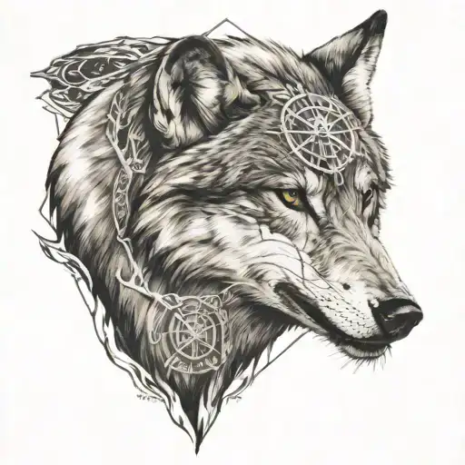 The Grin Of The Wolf And The Compass Of The Mountains Wind