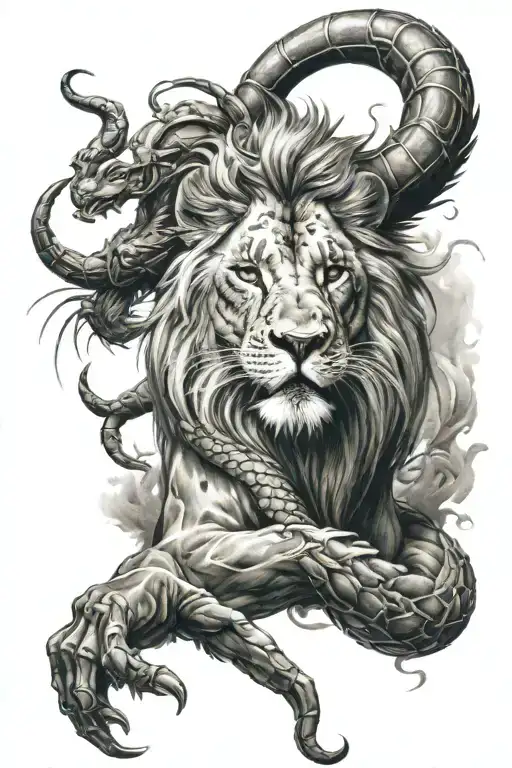 Lion And Scorpion