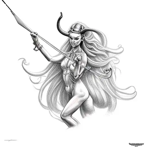 Female Centaur With Bow And Arrow