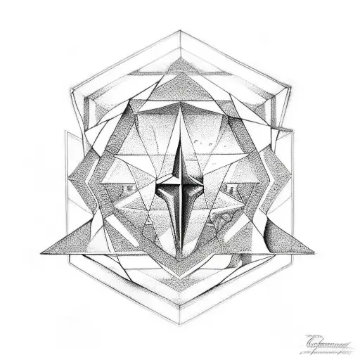 Geometric Shapes With Religious Iconography