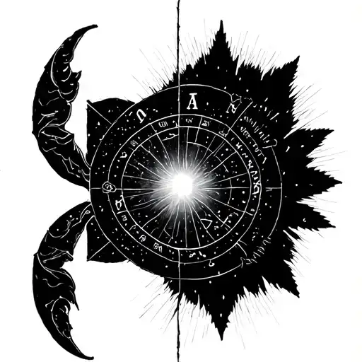 Astrological Sign Balance Gemini Cancer Mixed In Fine Lines