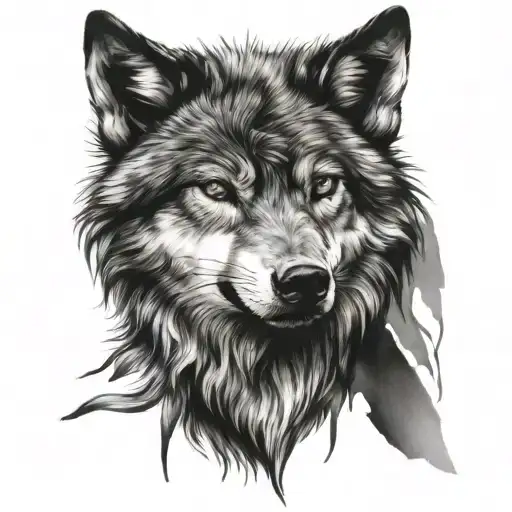 Wolf Tattoo Design