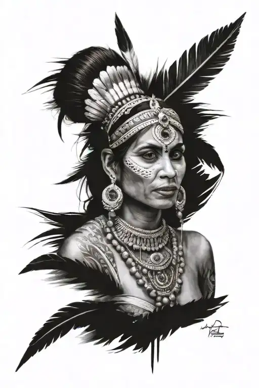 Indian Woman Looking