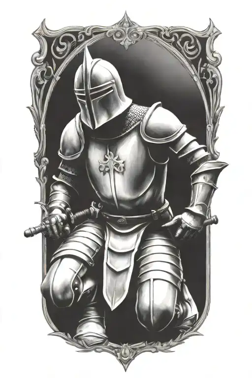 Mid Evil Knight Kneeling