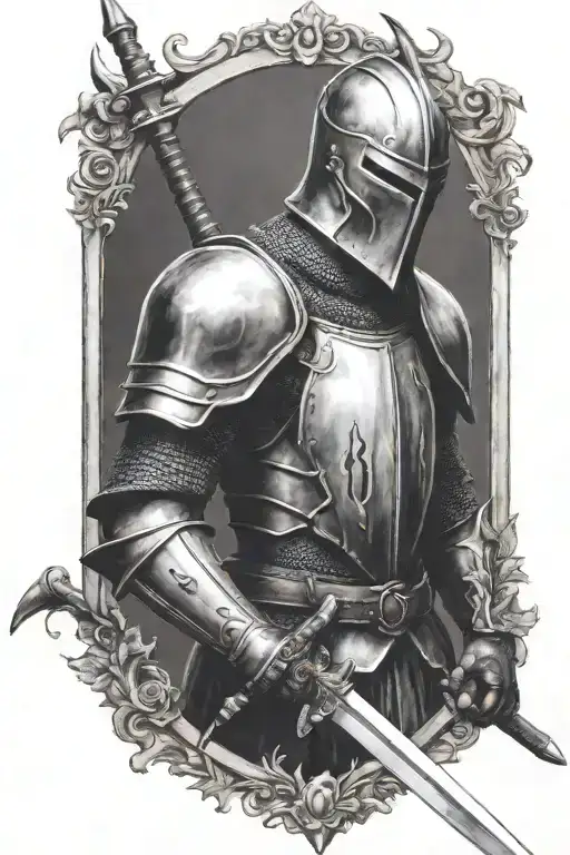 Mid Evil Knight Holding Sword