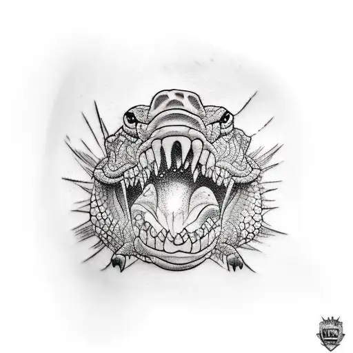 A Tatoo To Cover A Crocodile In My Forearm