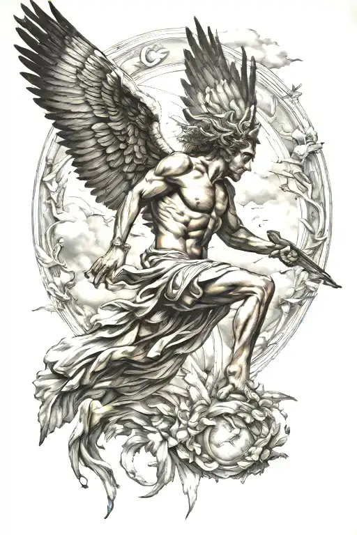 Icarus Falling From The Sky Greek Mythology