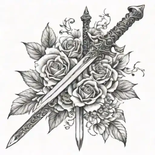 Sword And Flowers