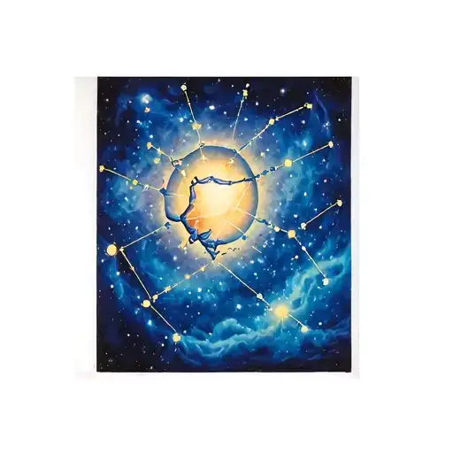 Aquarius Constellation Reflecting