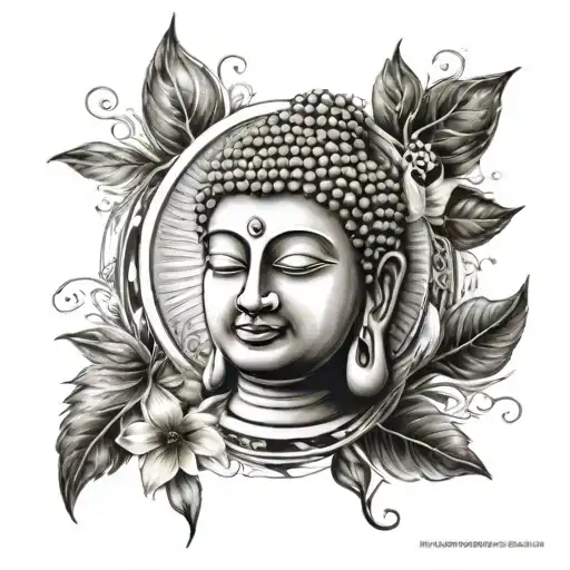 Buddha Tattoo With Chakras For Wrist Band