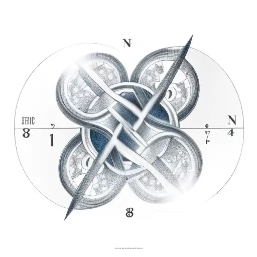 4 Birth Dates In A Infinity Shape