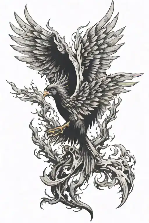 Phoenix Rising From The Ashes