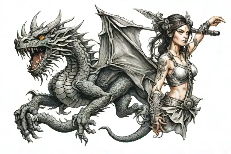 Dragon Girl Sagittarius Zodiac Sign