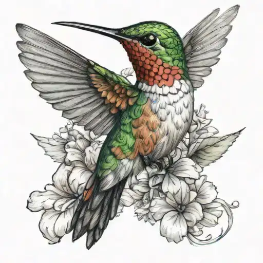 Hummingbird Sitting