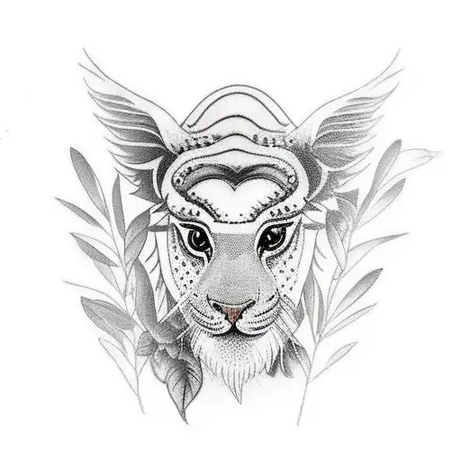 Thai Temple And Animal In The Jungle