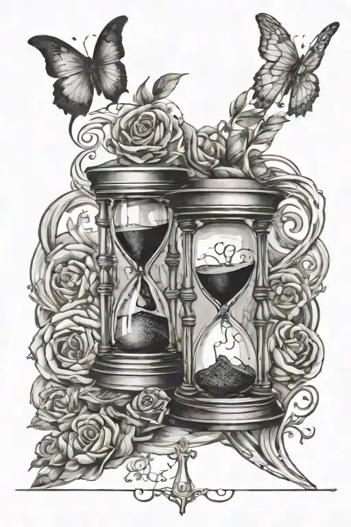 Epilepsy Related Tattoo Which Involves Hourglass