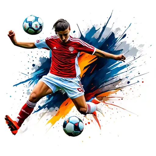 Alicja Soccer Player Kicking