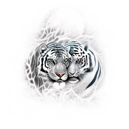 Samurai E Tigre Descendo Uma Arvores