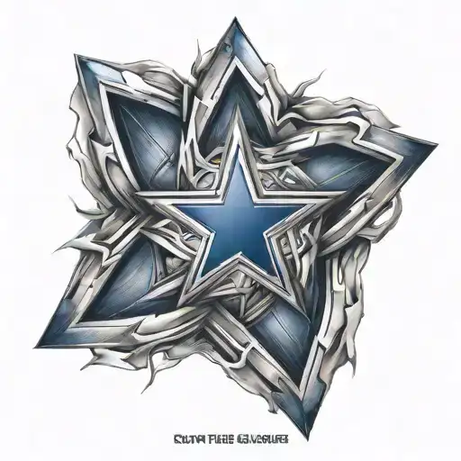 Dallas Cowboys Star Inside Superman S Symbol