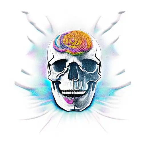 Skull Cocktail Full Color Photoreal