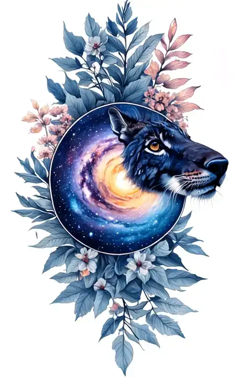 Galaxy And Nature And Animals In Nature
