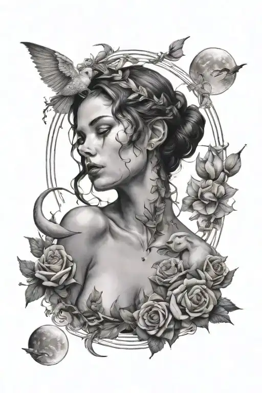 Lilith And Moon Surrounded