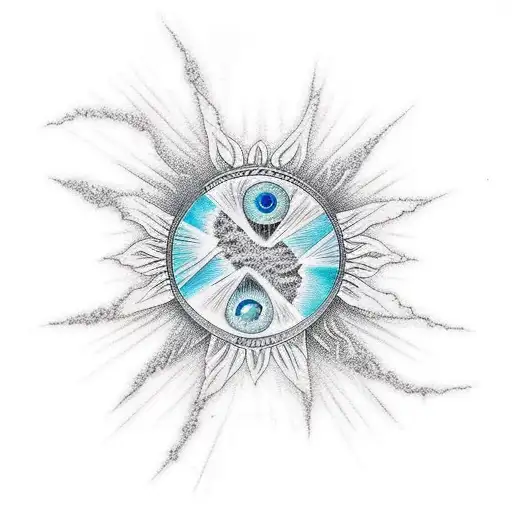 Oak Tree Creek Sun Rise Maountains Triangle