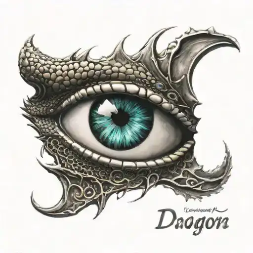Dragon Eye And Footprint With Name Incorporated
